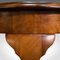 Antique Edwardian English Round Table in Walnut, 1910s 11