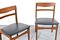 Teak and Leatherette Chairs from Nathan, 1960s, Set of 4 5