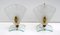Mid-Century Italian Modern Bedside Lamps in Murano Glass, 1950s, Set of 2 1