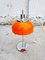 Lampada da tavolo Faro vintage arancione di Luigi Massoni per Guzzini, Italia, anni '70, Immagine 9