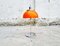 Lampe de Bureau Faro Orange Vintage par Luigi Massoni pour Guzzini, Italie, 1970s 1