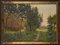 Constant Leemans (1871-1945), Luministe Landscape with Haystack, Framed Oil on Canvas 1