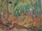 Houpels Robert (Courtrai 1877-Velle 1943), paisaje fauvista con árboles, siglo XX, pintura al óleo sobre lienzo, Imagen 2