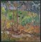 Houpels Robert (Courtrai 1877-Velle 1943), paisaje fauvista con árboles, siglo XX, pintura al óleo sobre lienzo, Imagen 1