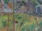 Robert Houpels (Courtrai 1877-Velle 1943), Paysage Fauve avec Arbres, 20ème Siècle, Tableau Encadré sur Toile 5
