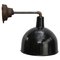 Vintage Industrial Black Enamel & Cast Iron Wall Lamp, Image 1