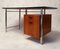 Modernist Teak and Metal Chrome Desk, 1960s 1
