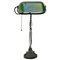 Vintage Industrial Green Enamel Bank Table or Desk Lamp, Image 5