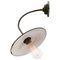 Industrielle Vintage Wandlampe aus Emaille in Dunkelblau mit flexiblem Arm 2