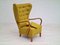 Restaurierter Dänischer Sessel mit Hoher Rückenlehne aus Wolle, 1960er 14