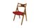 Sedie Sawbuck Ch29 in teak di Hans J. Wegner per Carl Hansen & Son, anni '60, set di 4, Immagine 4