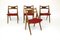 Sawbuck Ch29 Teak Chairs by Hans J. Wegner for Carl Hansen & Son, 1960, Set of 4 1