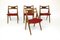 Sawbuck Ch29 Teak Stühle von Hans J. Wegner für Carl Hansen & Son, 1960, 4er Set 1