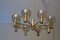 Large Mid-Century 8-Arm Brass and Glass Chandelier by Hans-Agne Jakobsson 2