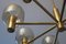 Large Mid-Century 8-Arm Brass and Glass Chandelier by Hans-Agne Jakobsson 5