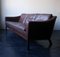 Dänisches Sofa aus Leder & Palisander mit Daunenkissen von Poul M. Jessen für Viby J, 1960er 4