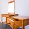 Vintage Wooden Console Tables & Mirror, Set of 3 2