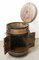 Mueble bar Barrel de hierro forjado y roble, años 19, Imagen 10