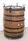 Barrel Bar Cabinet in Wrought Iron and Oak, France, 19th Century, Image 2