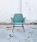 Mid-Century Modern Armchair in Green Faux Leather in the Style of Alvin Lustig, Italy, 1960s 4