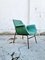 Fauteuil Moderne Mid-Century en Faux Cuir Vert de Style Alvin Lustig, Italie, 1960s 5