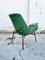 Mid-Century Modern Armchair in Green Faux Leather in the Style of Alvin Lustig, Italy, 1960s 7