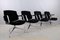 Vintage Black Velvet Fk84 Office Chairs by Preben Fabricius & Jørgen Kastholm for Kill International, Set of 4 3