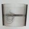 Französische Prismatische Mid-Century Glas Wandlampe von Holophane 4