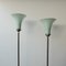 Antique Dutch Uplighter Floor Lamp with Glass Shade 3