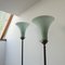 Antique Dutch Uplighter Floor Lamp with Glass Shade, Image 11