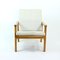 Fauteuil Mid-Century en Bois blond avec Coussins en Lin de TON, Tchécoslovaquie, 1960s 8