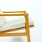 Mid-Century Armchair in Blond Wood with Linen Cushions from TON, Czechoslovakia, 1960s, Image 10