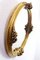 Oval Mirror with Gold Floral Decoration, 1960s 2