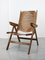 Vintage Danish Folding Armchair with 5 Positions, Image 1