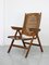 Vintage Danish Folding Armchair with 5 Positions, Image 16