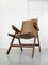 Vintage Danish Folding Armchair with 5 Positions 5