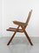 Vintage Danish Folding Armchair with 5 Positions, Image 2