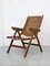 Vintage Danish Folding Armchair with 5 Positions, Image 17