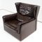 Mid-Century Leather Wingback Club Chair, Image 7