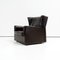 Poltrona Wingback Mid-Century in pelle, Immagine 2