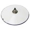 Vintage French Industrial White Enamel Pendant Lamp 2