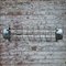 Vintage Industrial Gray Cast Aluminum & Clear Glass Pendant Lamp, Image 6