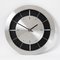 Modernist Brushed Aluminium Wall Clock from Junghans, 1970s 1