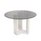 Italian Carrara Marble and Smoked Glass Table from Cattelan Italia 1