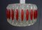 Pendant Lamp in Clear and Red Acrylic Glass, 1970s 4