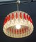 Pendant Lamp in Clear and Red Acrylic Glass, 1970s 6