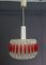 Pendant Lamp in Clear and Red Acrylic Glass, 1970s 1