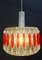Pendant Lamp in Clear and Red Acrylic Glass, 1970s 10