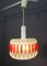 Pendant Lamp in Clear and Red Acrylic Glass, 1970s 2