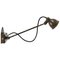 Mid-Century Industrial Brown Copper Sconce 1